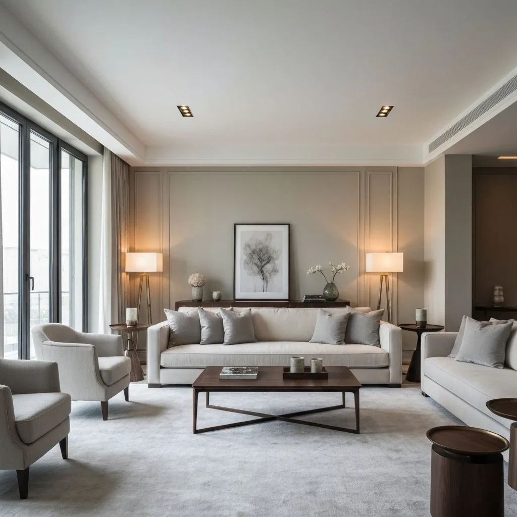 Living room after AI virtual staging